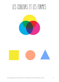 Dossier Pedagogique Fichier D Activites Les Couleurs Et Les Formes Activites Sur Les Formes Formes Formes Et Couleurs