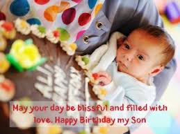 The son who will in support of his father in the future and is going to be helper inspirational best wishes on the birthday for son: Baby S Happy 1st Birthday Wishes Images And Quotes Digitalomm