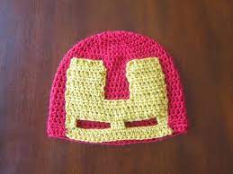Avengers Iron Man Crochet Hats Crochet Knit Hat Men S Crochet Hat