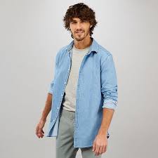 Scopri le camicie di jeans da uomo su asos. Camicia Slim Jeans Uomo Stone Kiabi 15 00