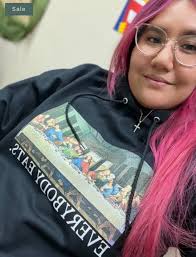 Last Supper Glitter Hoodie