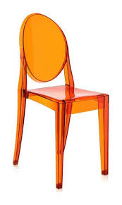 Victoria Ghost Chair Set Of 2 By Kartell Hermes Orange Victoria Ghost Chair Victoria Ghost Kartell Victoria Ghost Chair