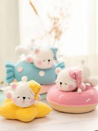 Crochet Pillownew Mom Giftcrochet Pillownewborn Giftyarn Etsy Amigurumi Yastiklar Orgu