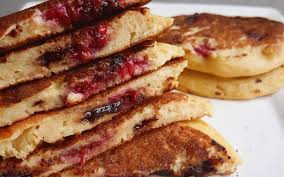 Pancakes Fourres Framboises Et Chocolat Mamie Recettes