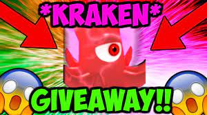 Giving Away Kraken Best Secret Pet For Free Bubble Gum Simulator Ro Kraken Roblox Bubbles