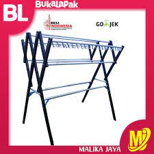 Harga jemuran pakaian gantungan baju minimalis stainless steel ghr002. Jual Jemuran Lipat Jemuran Baju Jemuran Aluminium Coklat P180 Di Lapak Malika Jaya Bukalapak