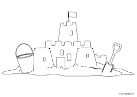 School's out for summer, so keep kids of all ages busy with summer coloring sheets. Easy Sand Castle Coloring Page Revisited Sandcastle Castle Coloring Page Sand Castle Coloring Pages