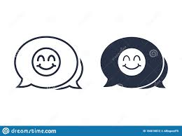 Circle symbols circle emoticon signs sphere symbol. Symbol Fur Die Lachelung Happy Emoticon Chat Zeichen Sprechblasen Symbol Qualitatsdesign Lachelgesicht Im Linearen Stil Vektor Abbildung Illustration Von Zwischenlage Abbildung 166618612