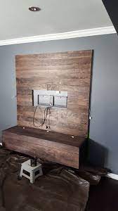 Diy Floating Entertainment Unit And Wall Covering Imgur Floating Entertainment Unit Home Entertainment Centers Diy Entertainment Center