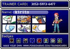 I encourage you to make your own personal trainer card with the six pokémon you would have in my first mainline game was emerald, so the first team i made for oras was a collection of pokemon snorlax because it represents how much i eat. Pokemon Hd Pokemon Xy Trainer Card Maker