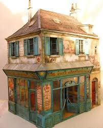 Love The Patina And Old World Charm Of This Shop And House Above Looks Like Maison Miniature Maison De Poupee Miniatures Pour Maison De Poupee