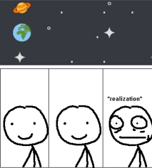 Mom, why can I see Saturn in the Sky? : r/memes