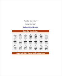 Guitar Bar Chords Chart Template 5 Free Pdf Documents