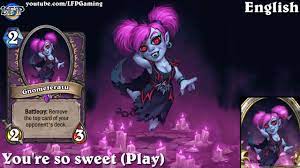 Hearthstone: Gnomeferatu card sounds in 14 languages -Knights of the Frozen  Throne - YouTube
