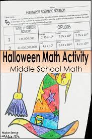 Halloween Math Activity Scientific Notation Halloween Math Activities Scientific Notation Halloween Math