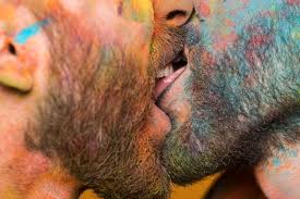 Ver más ideas sobre arco iris, tortas, torta arcoiris. Free Photo Kissing Couple Of Homosexual Men In Colorful Rainbow Paint