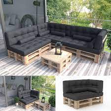 Garten Deko Palettenkissen Palettensofa Palettenpolster Kissen Polster Couch Sofa Anthrazit Garten Dekoration 2019 Palettenkissen Paletten Kissen Paletten Couch