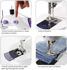 Maybe you would like to learn more about one of these? Electric Mini Sewing Machine Portable Sewing Machine With Extension Table Foot Pedal Dual Speed Crafting Diy Tool Set For Beginners White Pricepulse