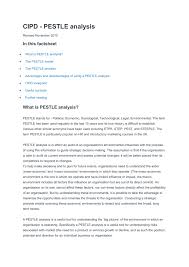 Optimal use of technology is beneficial for marketing. Cipd Pestle Analysis