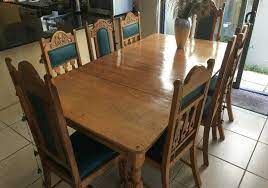 Set of six hans j. Solid Oak Expandable Dining Table Chairs Not Included Other Gumtree Classifieds South Africa 667028222
