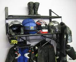 bike gear storage motorcycle storage bike helmet storage