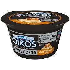 Oikos Triple Zero Salted Carmel Greek Yogurt 5 3 Oz Walmart Com Oikos Greek Yogurt Oikos Triple Zero Greek Yogurt