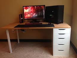 I Love This Desk Ikea The Table Top Is Called Gerton The Legs Are Called Godvin And The Ri Office Inspiration Workspaces Ikea Table Tops Small Home Offices