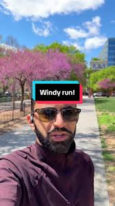 Windy Day Running in Washington DC