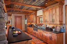 Rustic Galley Kitchen Love This Ceiling Farmhouse Kitchen Remodel Cheap Kitchen Remodel Galley Kitchen Remodel