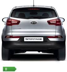 Achterkant Van De Kia Sportage Kia Sportage Suv Modellen