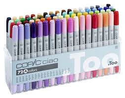 Copic Ciao 72a Manga Marker Set Twin Tipped Refillable With Copic Various Inks Copic Ciao Copic Ciao Marker Artist Markers