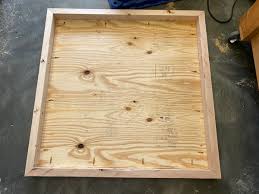 I know the general problem with plywood for a dining table is the thin face veneer (and need for quality, voidless plywood). Diy Square Dining Table Shanty 2 Chic