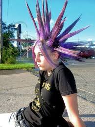 Liberty Spikes Hairstyle It Is A Style Of Hair In Long Thick Upright Spikes The Style Now Associated With The Punk Sub Punk Hair Long Hair Styles Men Hair