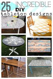 From upscale granite to everyday laminate, there are numerous indoor and outdoor solutions to complete the dining experience. Remodelaholic 25 Incredible Diy Tabletop Designs