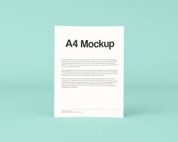 The best free a4 mockup psd templates for your project. Standing A4 Mockup
