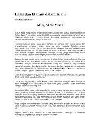 Masalah halal dan haram dalam islam bukanlah hal yang sepele. Halal Dan Haram Dalam Islam By Dr Yusuf Qardhawi
