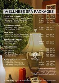 Spa Packages Singapore Best Luxury Spa Treatments Estheva Spa Spa Menu Luxury Spa Treatment Spa Packages