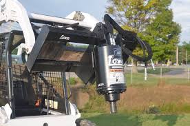Lowe Bp210 Round Auger Unit Skid Steer Attachment Depot