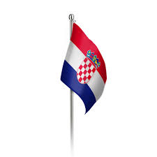 The croatian flag consists of three equal size, horizontal stripes in the colors red, white and blue. Croatia Flag