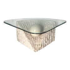 13 x 54.49 x 34.80 in materials: 1980 S Organic Modern Tesselated Mactan Stone Glass Coffee Table Stone Coffee Table Glass Coffee Table Coffee Table