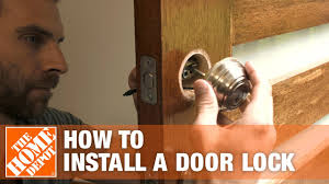 There's a reason insurers favour deadlocks so much: How To Install A Door Lock The Home Depot Youtube