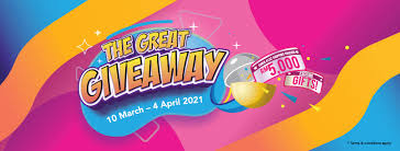 March 10, 2021 / 3926 /. The Great Giveaway Terms Conditions Suria Klcc