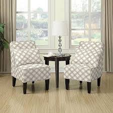 Dani Armless Accent Chair Set Of 2 Harmony Brown Walmart Com Accent Chairs Armless Accent Chair Accent Chair Set