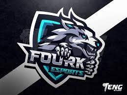 Fourk Esports Wolf Logo Esport Sport Character Vector By Teng Studio Esports Game Logo Design Game Logo
