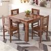 Epsom pedestal extending dining table with claudia fabric chairs. 1