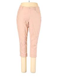 Details About Dg 2 By Diane Gilman Women Pink Linen Pants 12 Petite