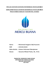 We did not find results for: Pdf Tugas Sistem Sistem Informasi Manajemen Implementasi Sistem Informasi Manajemen Pada Perusahaan Teh Botol Sosro
