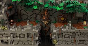 Children have loved playing with lego. Awesome 8 Foot Long Lego Indiana Jones Diorama Recreates Raiders Of The Lost Ark Intro Video The Brothers Brick The Brothers Brick
