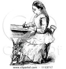 Black And White Office Desk Clip Art Clipart Vintage Black And White Victorian School Girl Writing At A Desk Royalty Free Vector Il Clip Art Vintage Black N White Images Free Vector Illustration