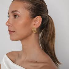 Augusta gold shortie earrings